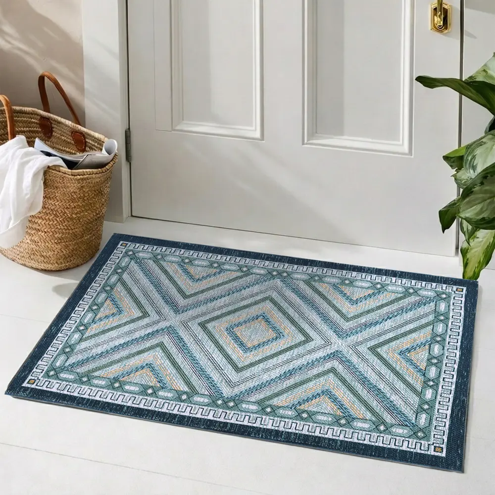 Коврик грязезащитный KREAFORTA Cauvery 60x90 см хлопок цвет перламутровый STLM-2198839