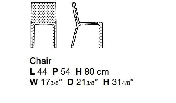 Мягкий стул из ткани Kristalia Joko ARCH-00122979 - Вид №5