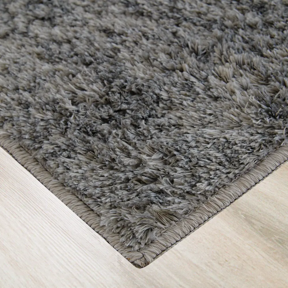 Ковер полиэстер Мирра Шагги 60x90 см цвет серый CTIM STLM-2170311 - Вид №1