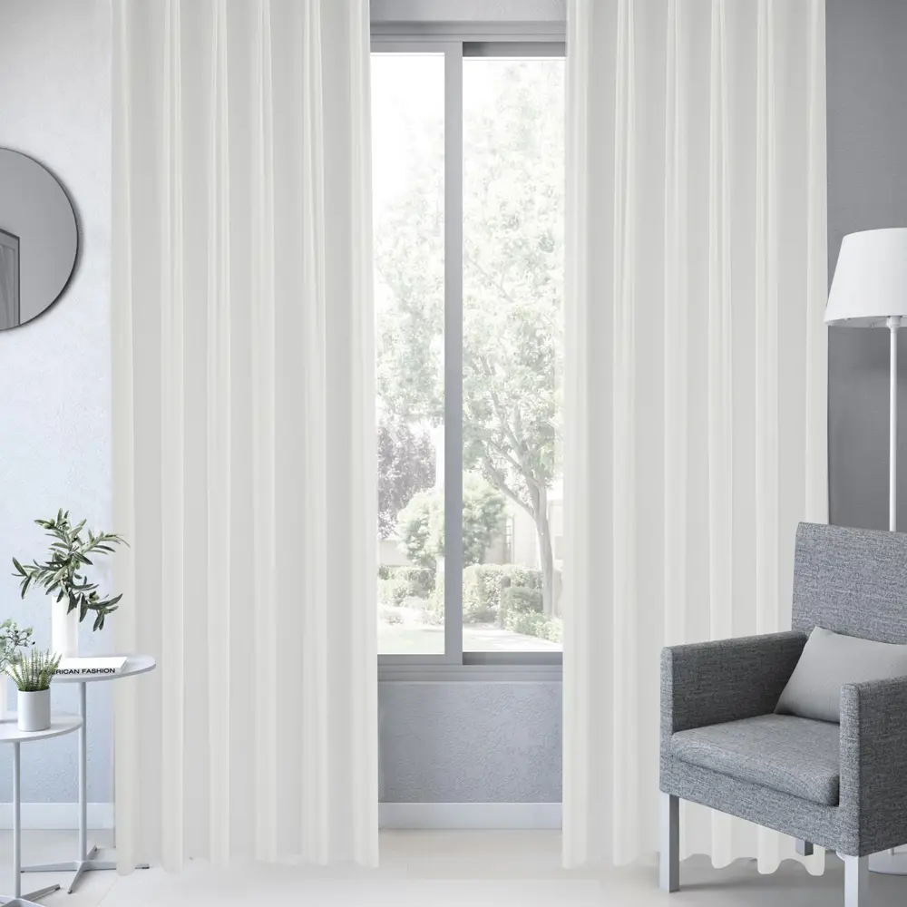 Тюль на ленте Inspire Mirutu 250x280 см цвет белый 83561914 STLM-2065002  - Вид №4