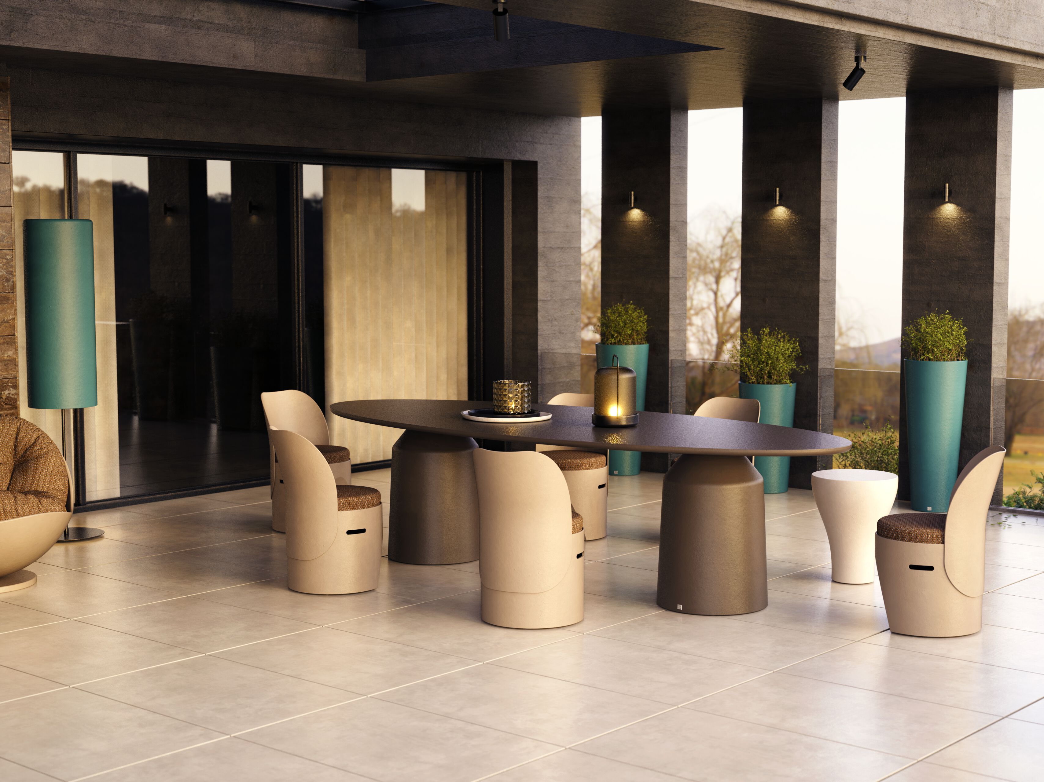 Садовый стул со встроенной подушкой GANSK Cloe ARCH-00120179 - Вид №5