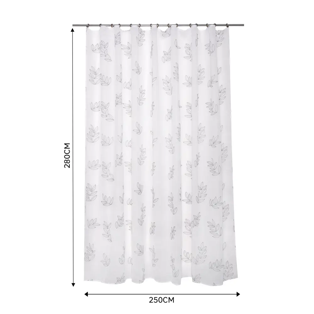 Тюль на ленте Inspire Botala 250x280 см цвет серый 83562096 STLM-2184027  - Вид №1