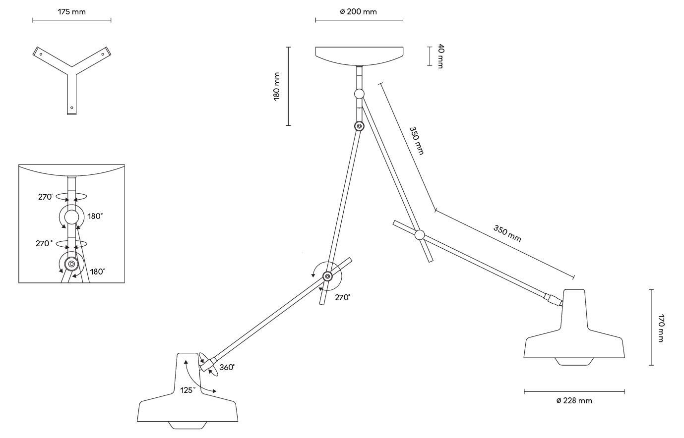 Регулируемая потолочная лампа Grupa Arigato ARCH-00128915 - Вид №6