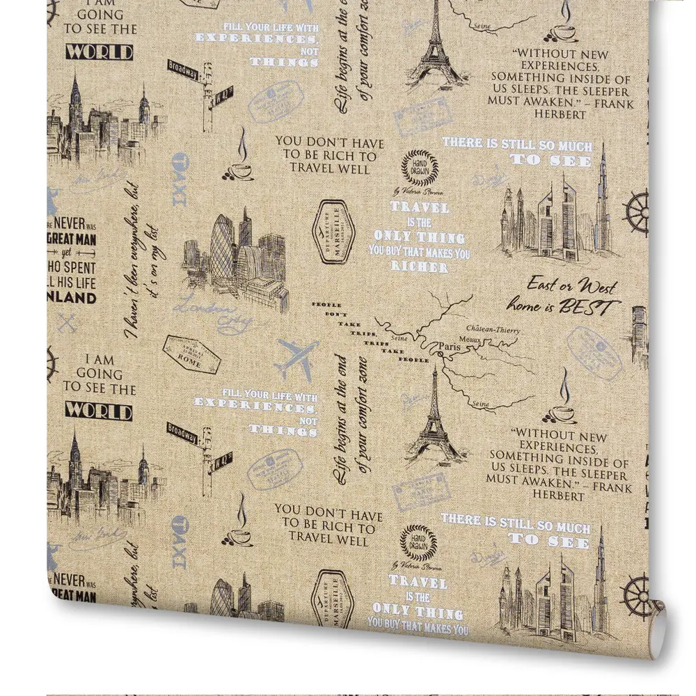 Обои флизелиновые Victoria Stenova Discovery бежевые 1.06 м 984072 STLM-2104004