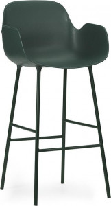 1402016 Кресло Bar 75 см, сталь / зеленый Normann Copenhagen Form