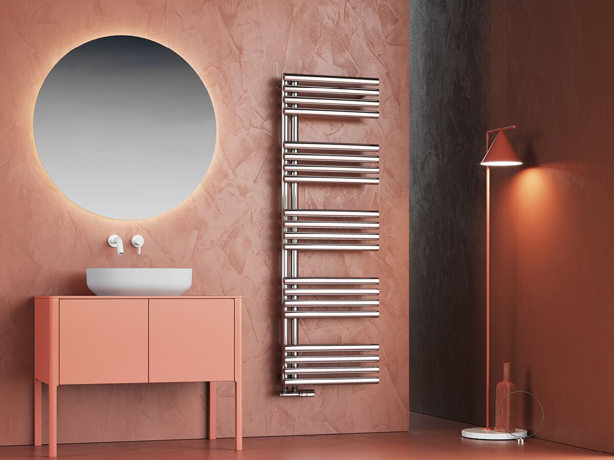 Полотенцесушитель с горячей водой из нержавеющей стали Cordivari Design Inox Style ARCH-00092319