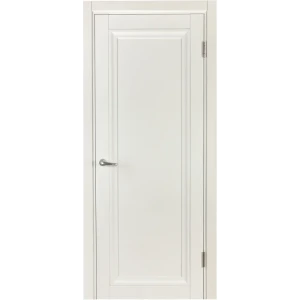 Комплект двери Нобиле глухая 80x200 см полипропилен белый с добором 100 мм