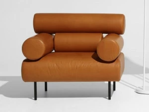 DesignByThem Кожаное кресло с подлокотниками Cabin
