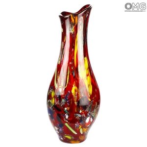 2007 ORIGINALMURANOGLASS Красная ваза - муранское стекло OMG 11 см