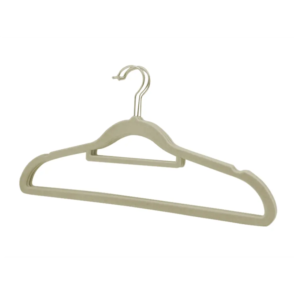 Плечики для одежды Spaceo 44.5x23x1.2 пластик цвет бежевый 3 шт STLM-2020472 - Вид №2