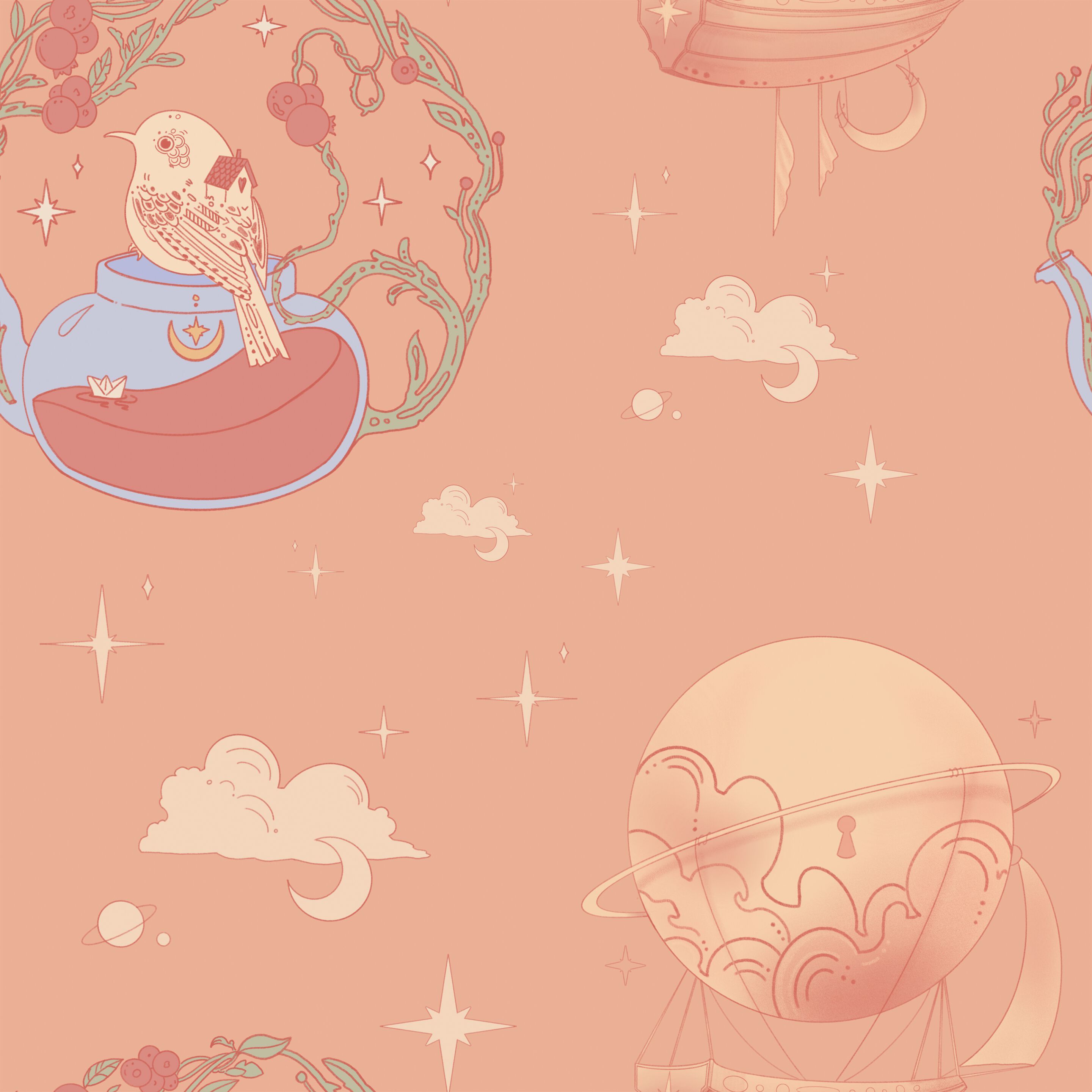 Обои с рисунком для детей Inkiostro Bianco Inkids ARCH-00022940 - Вид №4