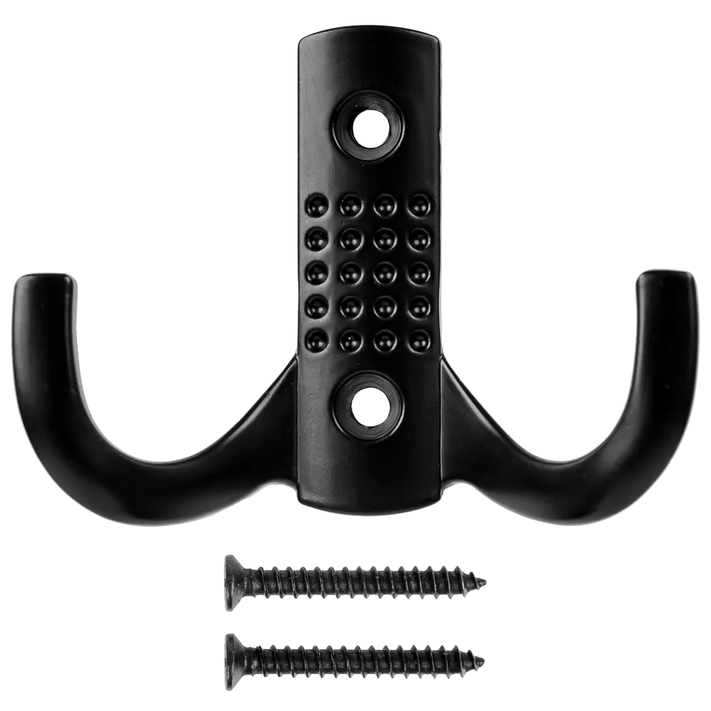 Крючок-вешалка Kerron KR0061, 25x45 мм, цвет чёрный STLM-2158043 - Вид №2