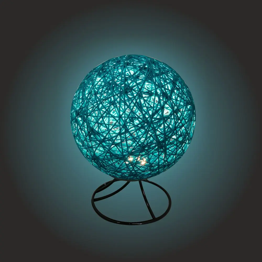 Ночник светодиодный «Ротанговая нить» 1.5 м? тёплый белый свет цвет голубой APEYRON STLM-2023122 - Вид №3