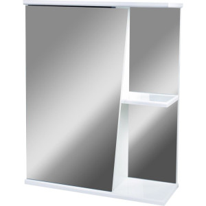 Зеркальный шкаф 2711.090 55 см, левый цвет белый DORATIZ Парус