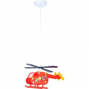 Детский подвесной светильник Kita "Вертолет" GLOBO KITA 326607 Красный