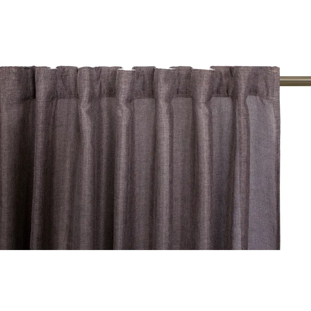 KREAFORTA Looks — штора на ленте серо-коричневая 200x260 см 89405465 STLM-1566404 - Вид №4