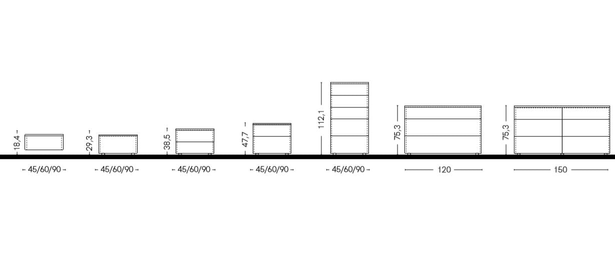 Тумбочка с ящиками Zalf Gap ARCH-00122487 - Вид №2