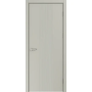 Дверь межкомнатная глухая Вилия 80x210 см эмаль цвет шелк с замком и без петель 89464705 STLM-2111582