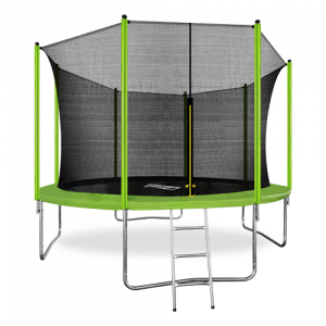 12FT Батут 12ft с внутренней страховочной сеткой и лестницей (light green) ARLAND