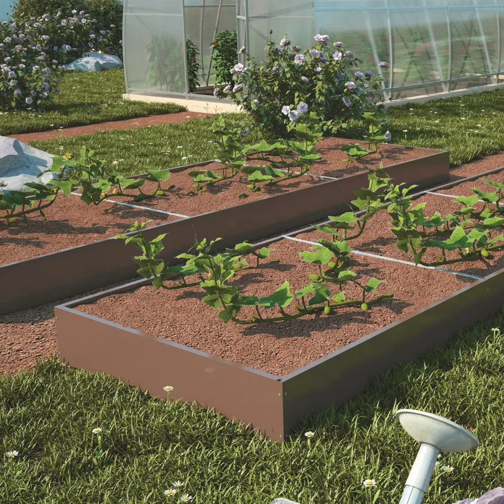 Грядка оцинкованная 2x0.7x0.16 м коричневый ACD STLM-2008221 - Вид №2