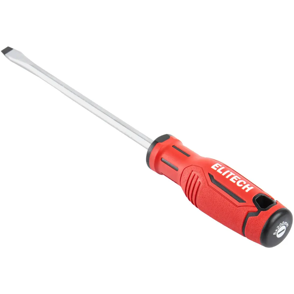Отвертка прямая Elitech 211108 SL8x200 мм с магнитным наконечником 89407114 STLM-1573074 - Вид №2