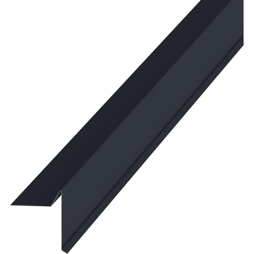Планка ветровая для гибкой кровли 60x90 мм 2 м 0.4 мм RAL 7024 темно-серый Santreyd STLM-2072169