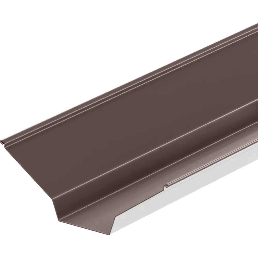 Ендова верхняя 115x30x115 мм 2 м RAL 8017 0.4 мм коричневый ВЕГА STLM-2004227