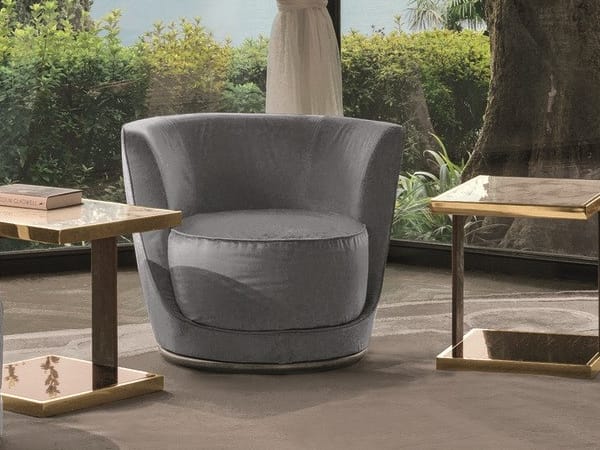 Тканевое вращающееся кресло Longhi Loveluxe ARCH-00144158 - Вид №2