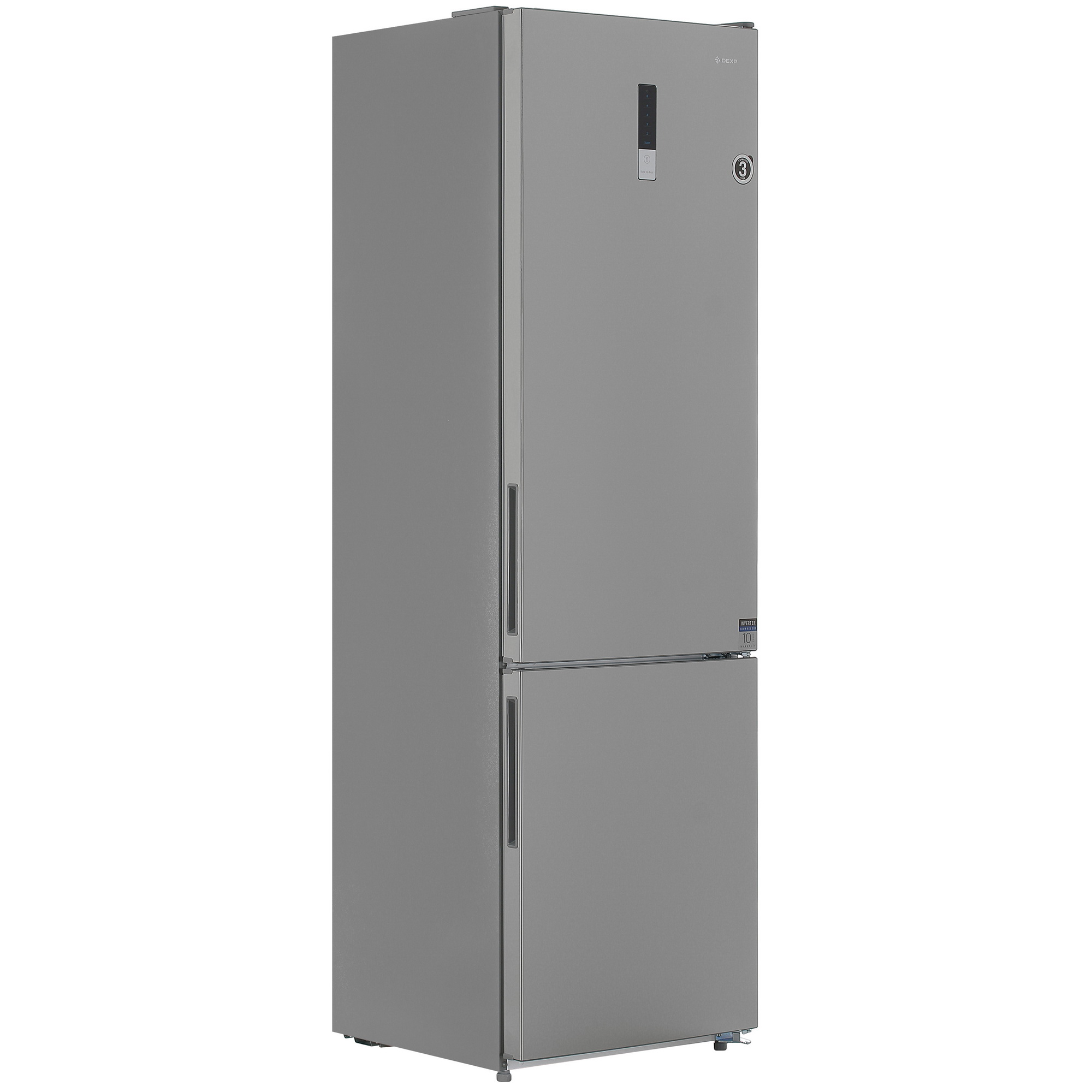 9049275 Холодильник с морозильником   DEXP B4-39AMA серебристый STDN-0126894