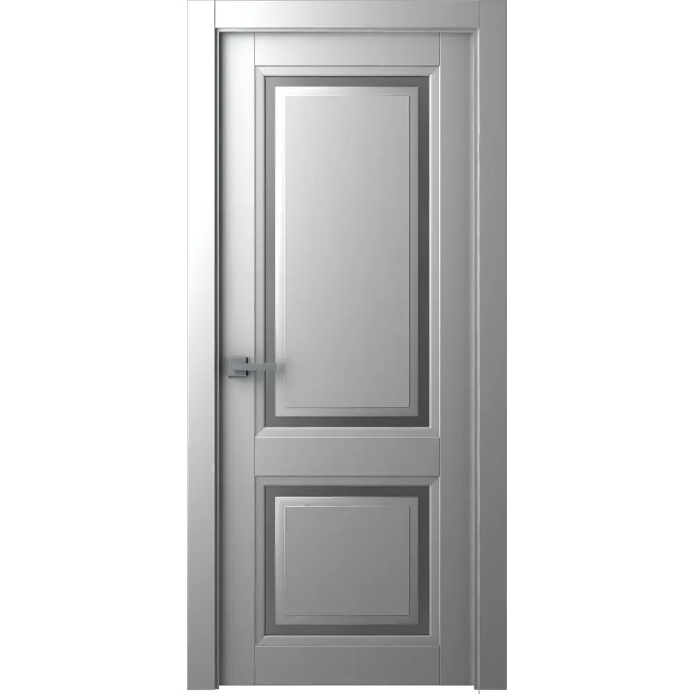 Дверь межкомнатная глухая Аурум 2 эмаль серый 2000x600 мм BELWOODDOORS STLM-2132785