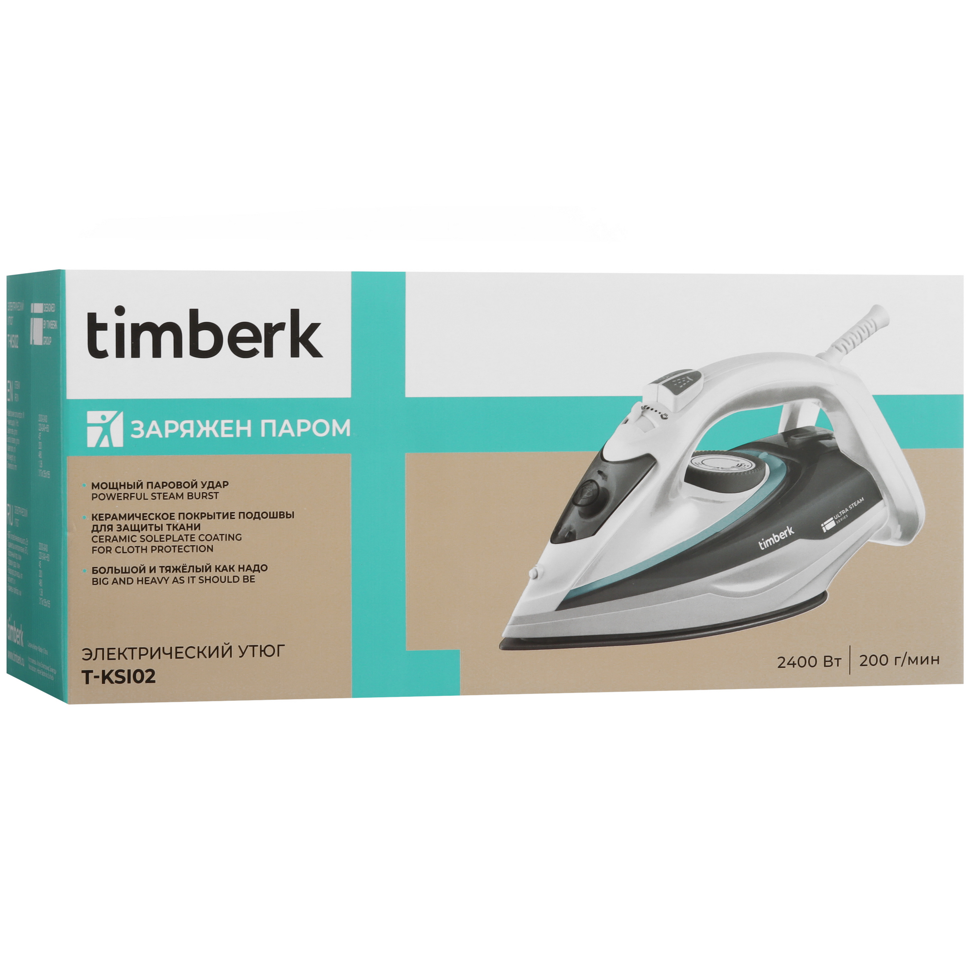 9115466 Утюг Timberk T-KSI02 белый STDN-0103567 - Вид №10