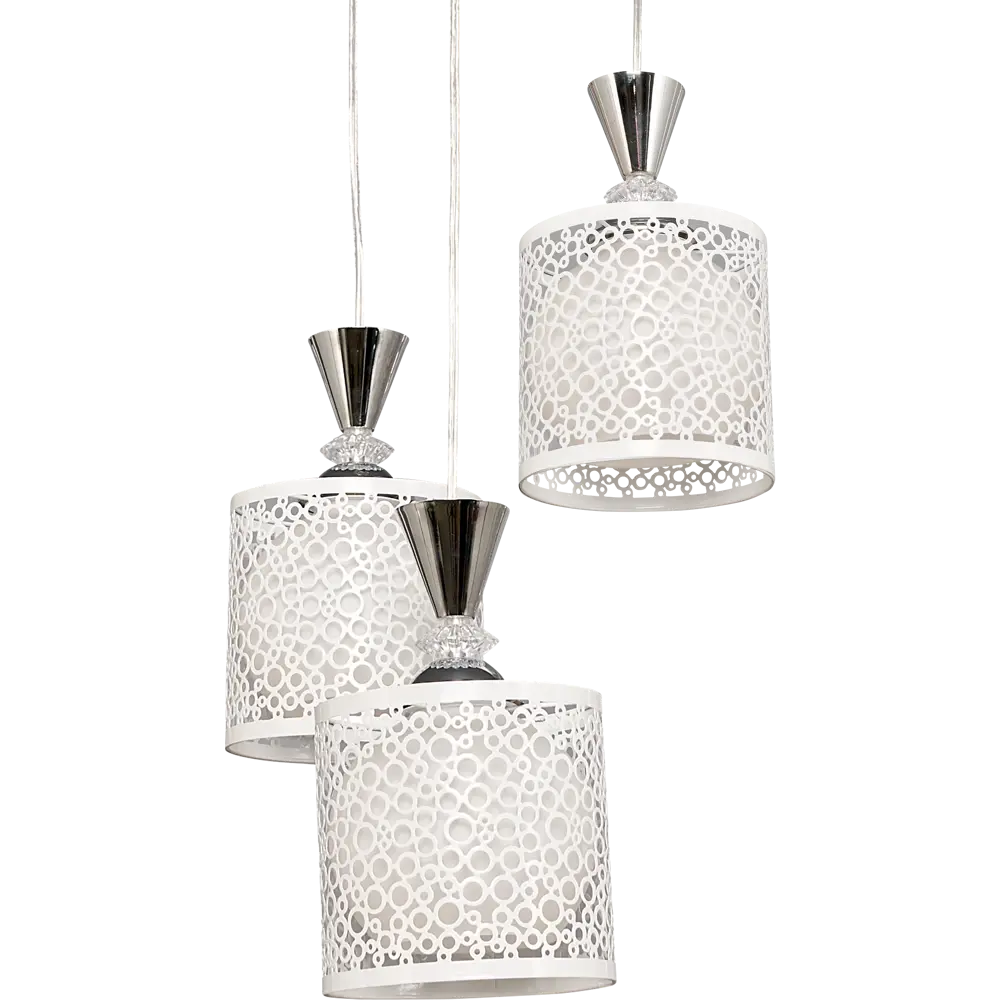 Люстра каскадная хрустальная подвесная Pablo 3xE27x40 Вт LAMPLANDIA STLM-2112962 - Вид №4