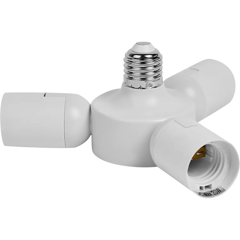 Разветвитель Eglo Rueda 3хE27х20 Вт цвет белый STLM-2209985
