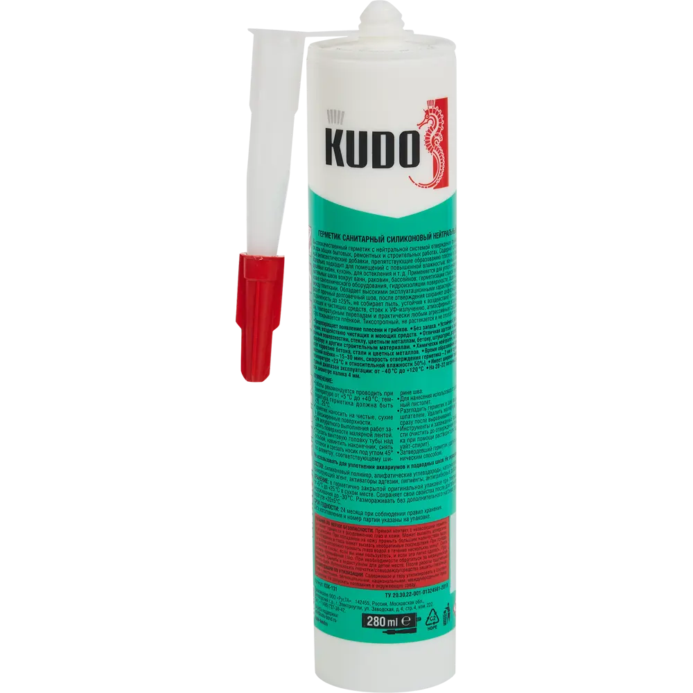 Герметик силиконовый Kudo нейтральный цвет белый 0.28 л STLM-2011009 - Вид №2