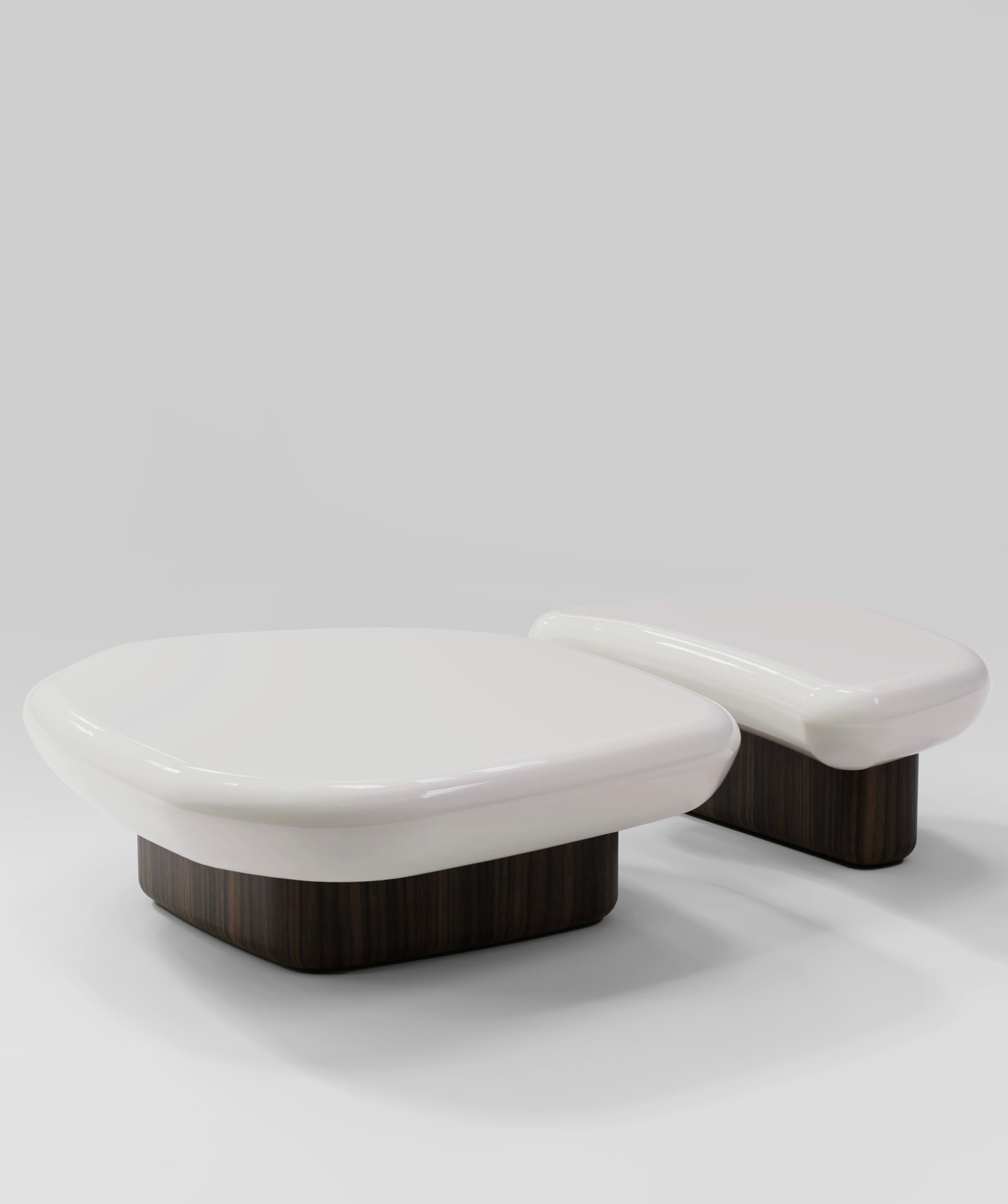 Низкий журнальный столик из лакированного дерева Secolo KAWA ARCH-00117266 - Вид №1