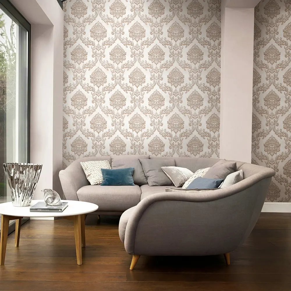 Обои флизелиновые Vilia Виконт 1.06x10 м бежевые 1505-63 STLM-2148774 - Вид №4