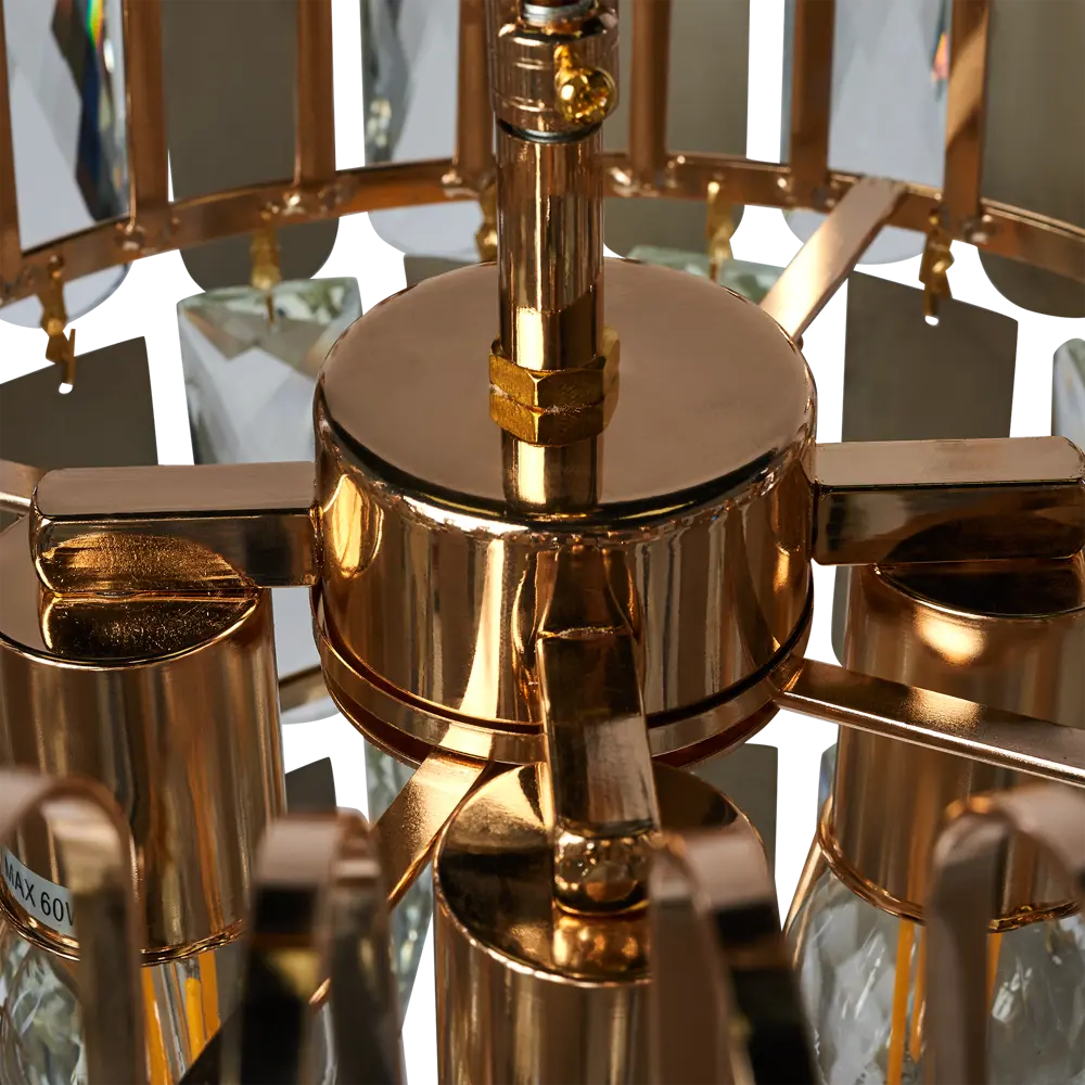 Люстра каскадная подвесная Wink Арника E1760/4, 4 лампы, 12 м², цвет золотистый STLM-2011486 - Вид №8