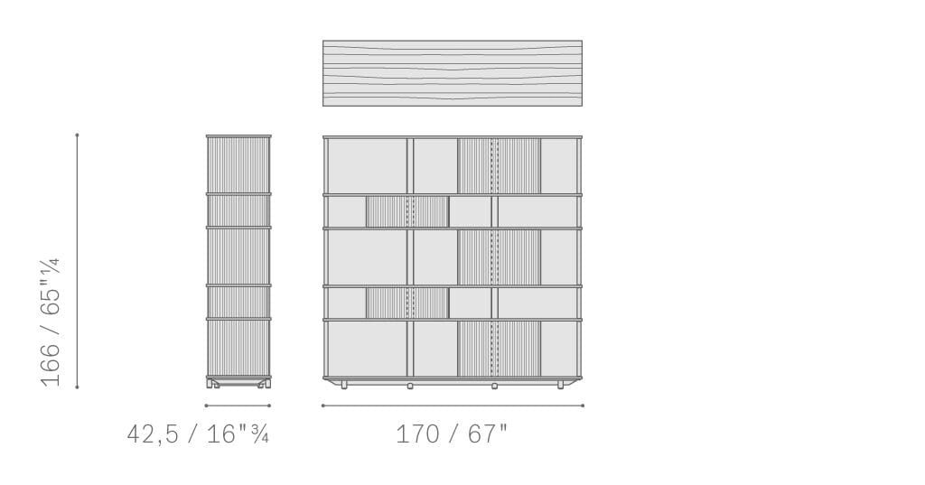 Книжный шкаф из дуба Poltrona Frau коллекция-мебель и аксессуары ARCH-00097975 - Вид №4