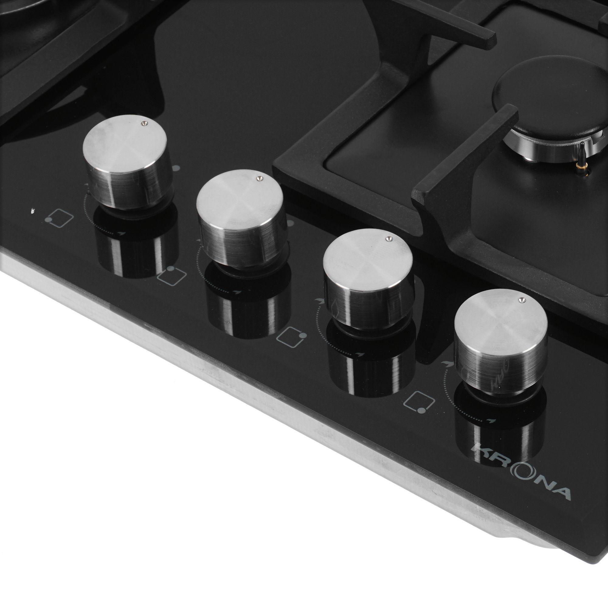 8160807 Газовая варочная поверхность KRONA CALORE 60 BL KRONA1 STDN-0139611 - Вид №2