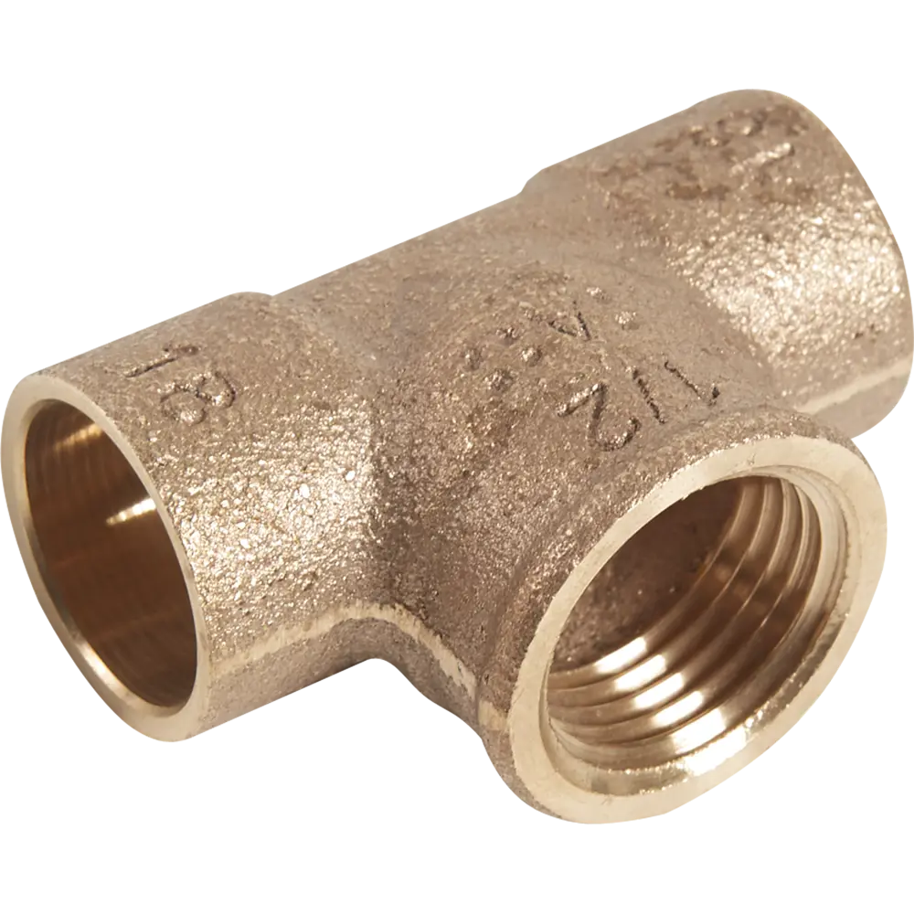 Тройник Viega 18х1/2"х18 мм внутренняя резьба, медь 103767 STLM-2136317