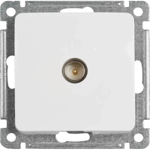 Телевизионная розетка встраиваемая Hegel РСТВ-401 цвет белый