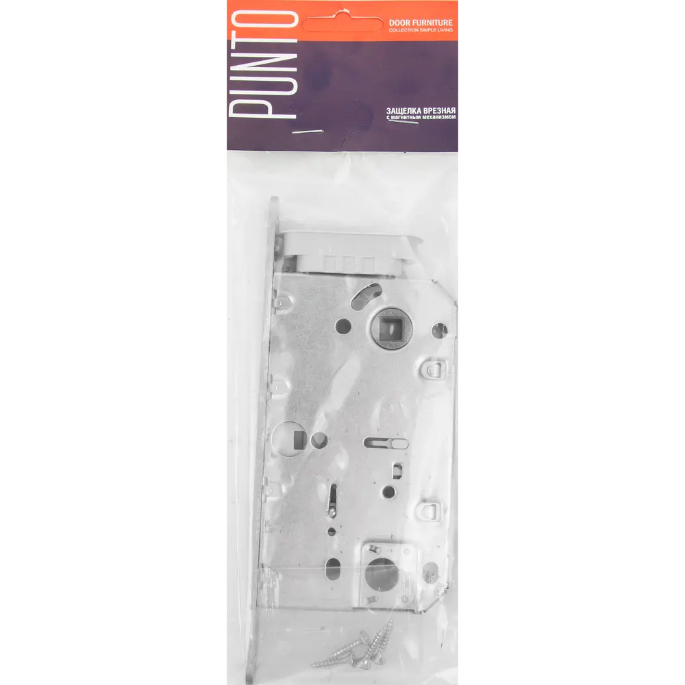 Защёлка под фиксатор 50-96 196x195x18 мм магнит цвет хром матовый PUNTO STLM-2107625 - Вид №2