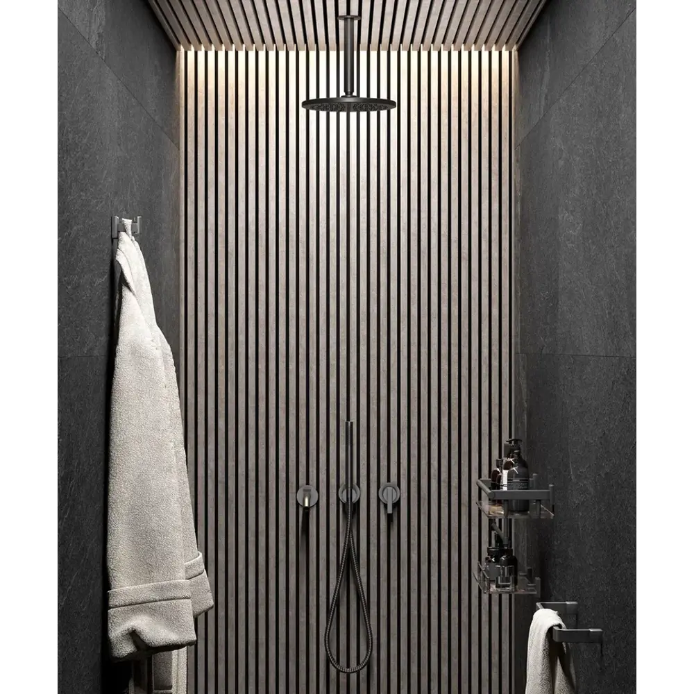 Рейка настенно-потолочная полистирол ударопрочный Decor-Dizayn 618-25 серый бархат 15x40x3000 мм 85473626 STLM-2010739  - Вид №4