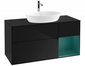 Villeroy&Boch Тумба под раковину Прямоугольная версия FA72GSPH Finion Glossy Black Lacquer