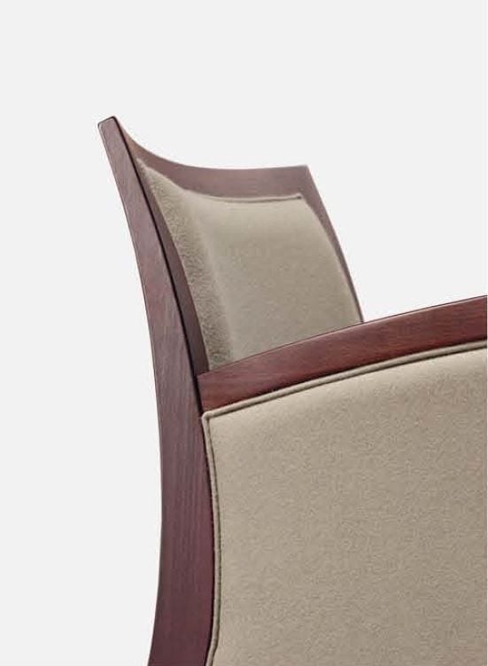 Тканевое кресло с подлокотниками Cizeta час ARCH-00054290 - Вид №2