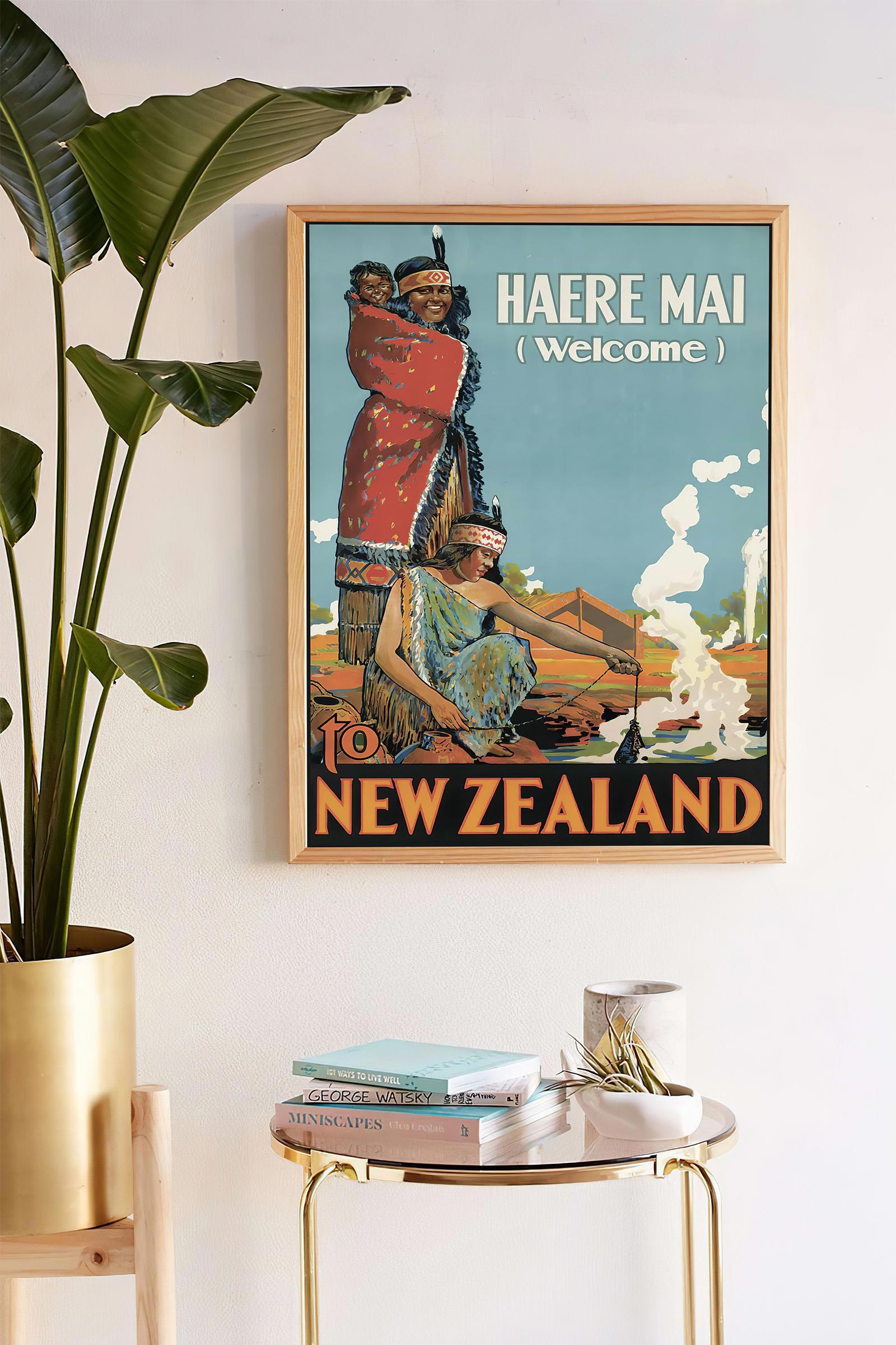 90010092 Плакат Просто Постер Новая Зеландия 40x50 в раме STLM-0083517 ПРОСТОПОСТЕР
