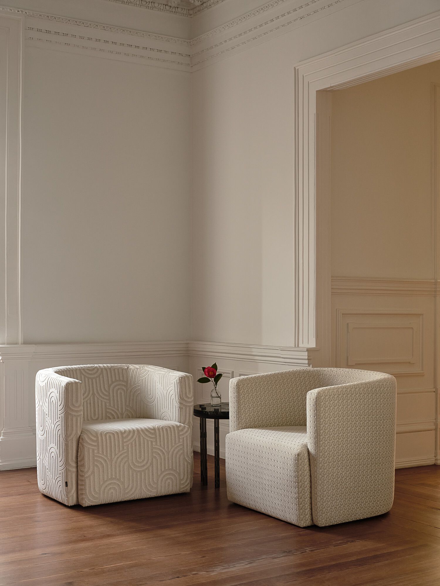 Жаккардовая ткань с графическим рисунком Aldeco Veva ARCH-00053655 - Вид №7