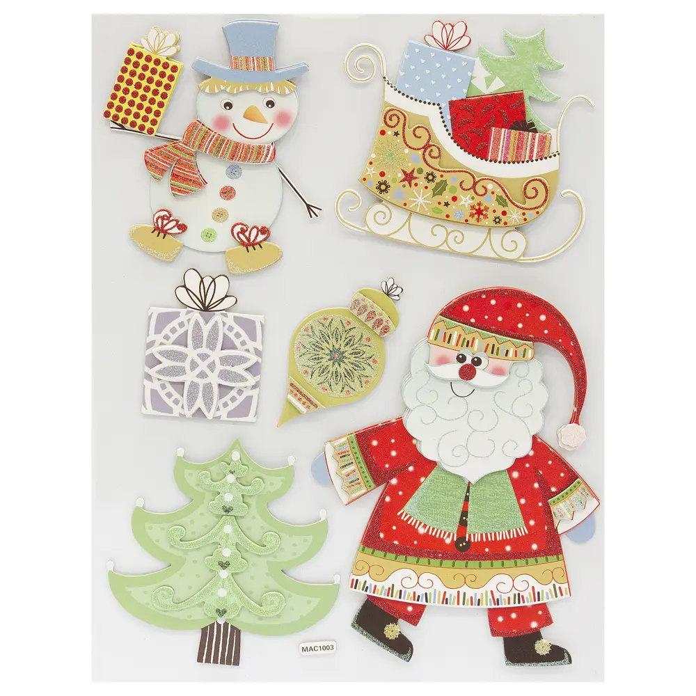 Наклейки 3D «Новогодние» Santreyd STLM-2130028