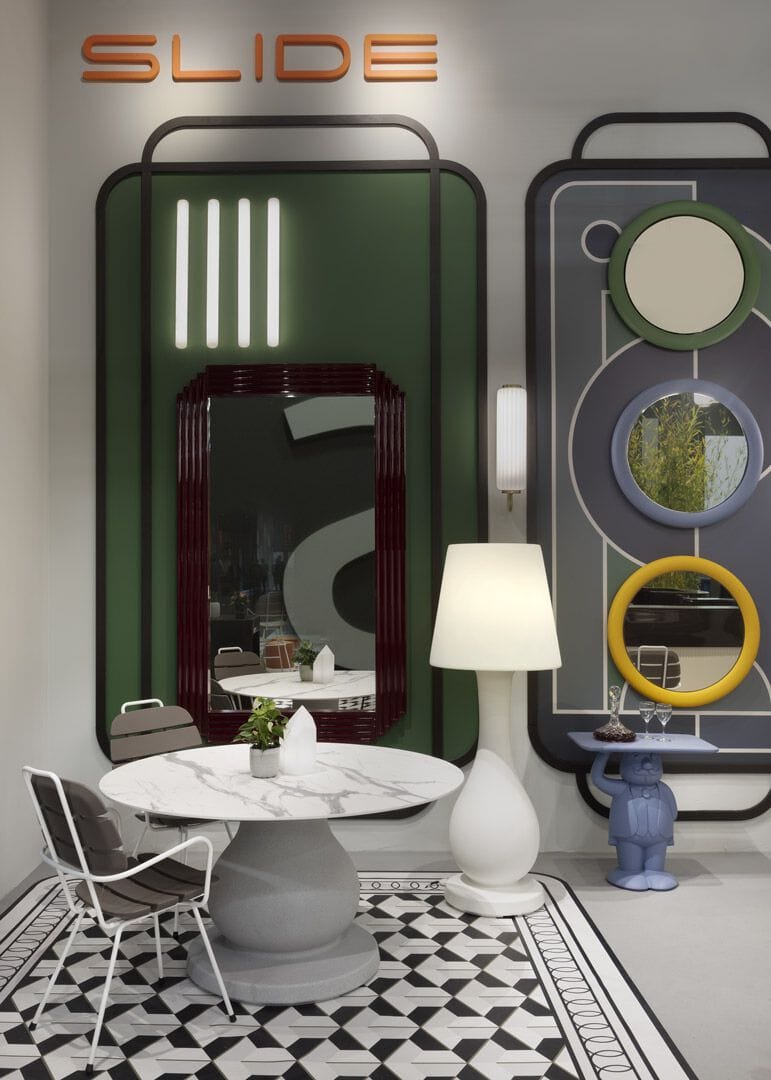 Прямоугольное настенное зеркало из полиэтилена SLIDE Cordiale ARCH-00125647 - Вид №1