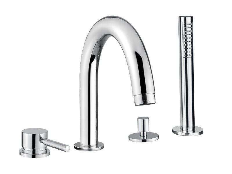 Хромированный латунный кран с 4 отверстиями Bugnatese Kobuk ARCH-00143453